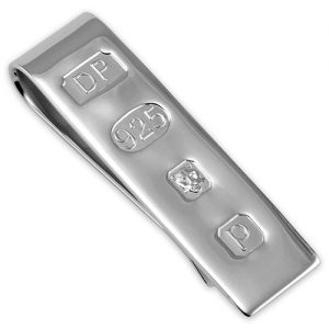 Sterling silver feature hallmark money clip