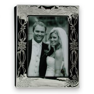 Silver plated wedding photo album – 5.5″ x 3.5″