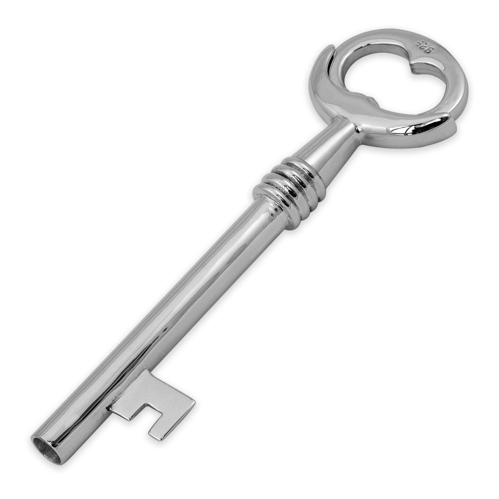 Sterling Silver Key Keyring