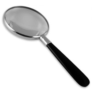 Sterling silver onyx magnifying glass