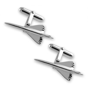 Silver plated Concorde cufflinks