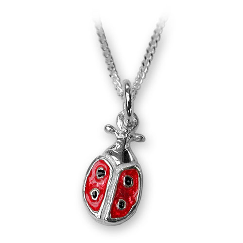 Sterling silver ladybird pendant