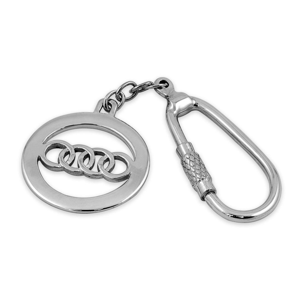 Sterling silver Audi keyring
