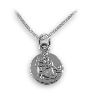 Sterling silver St Christopher pendant