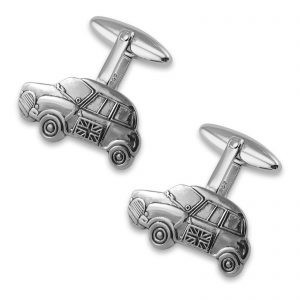 Sterling silver Mini car cufflinks