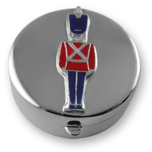 Sterling silver toy soldier tooth box