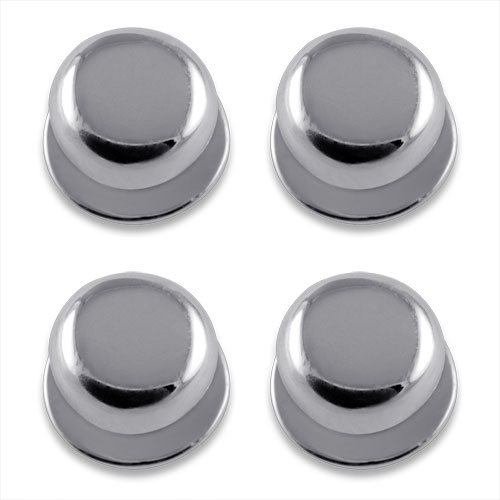 Sterling Silver Shirt Studs Plain Silver (set of 4)