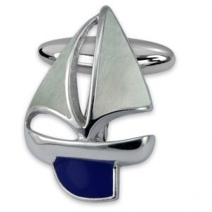 Sterling Silver Sailing Boat Cufflinks