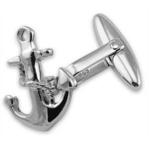Sterling Silver Anchor Cufflinks