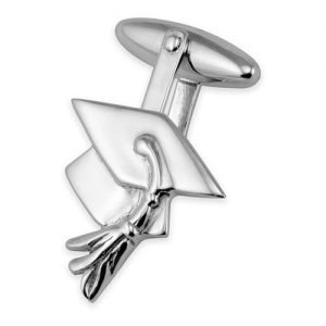 Sterling Silver Graduation Cufflinks