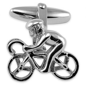 Sterling Silver Cycling Cufflinks