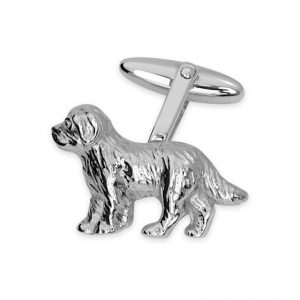 Sterling Silver Dog Cufflinks