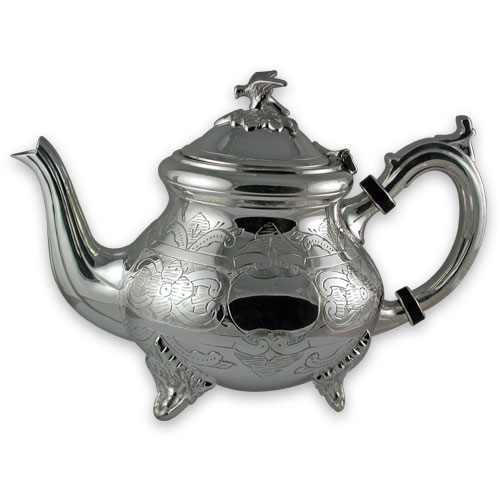 Silver plated Louise Philippe teapot